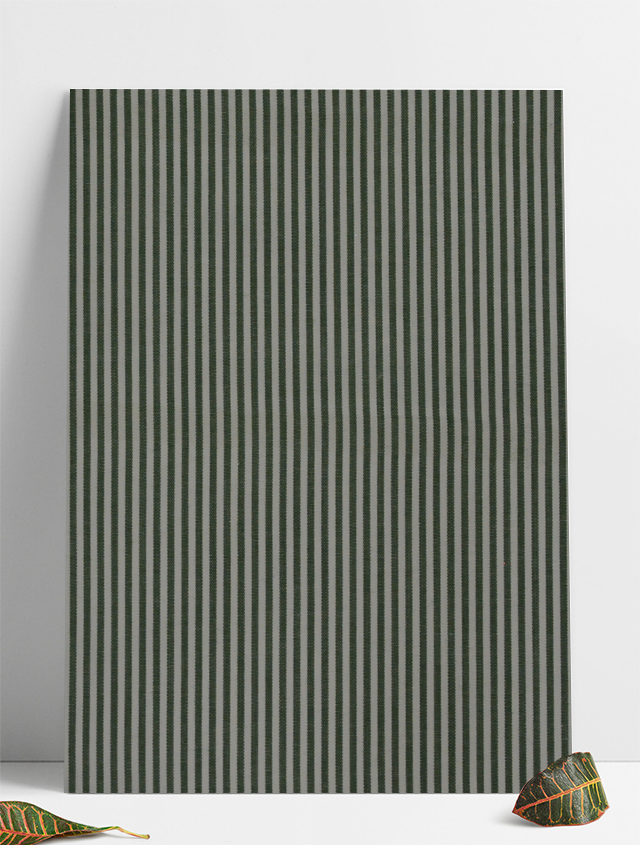 D-0011 白绿条子布