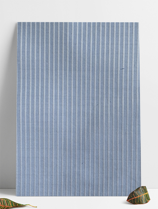 D-0049 兰白提花条